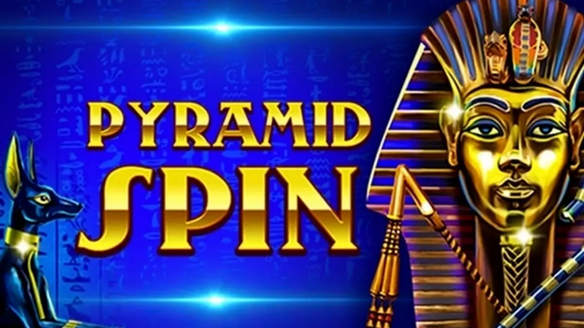 Interface de jogo do slot Pyramid Spin com tema egípcio